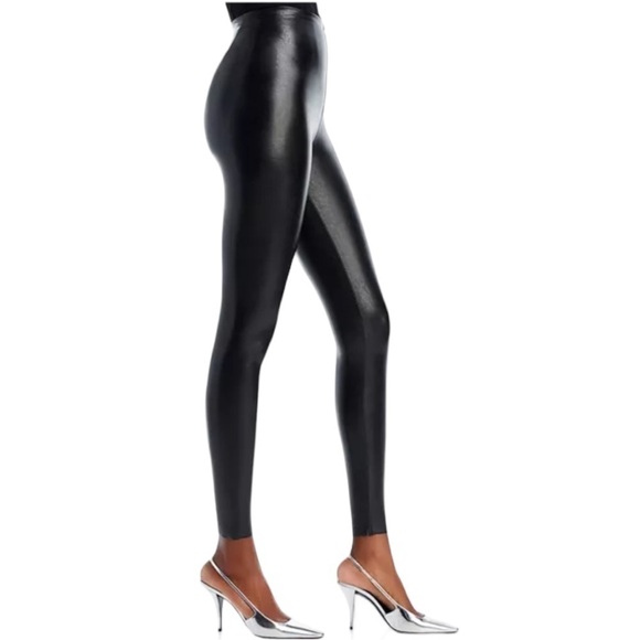Commando Perfect Control High Waist Faux Leather Leggings Size Small - Picture 2 of 10